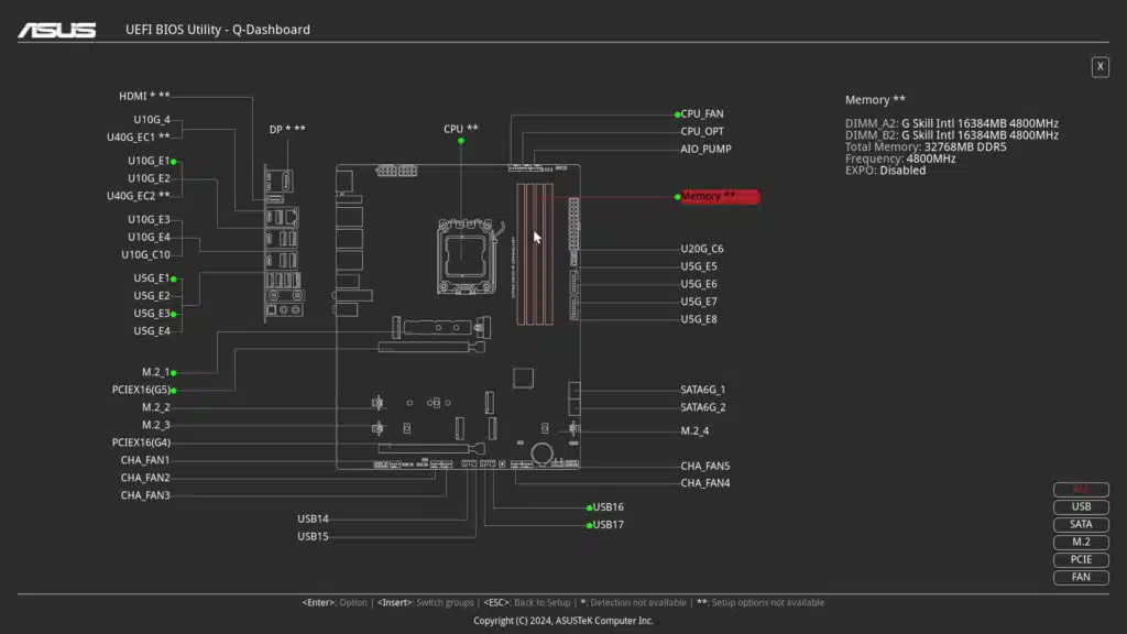 ASUS ROG STRIX X870-A GAMING WiFi Motherboard UEFI