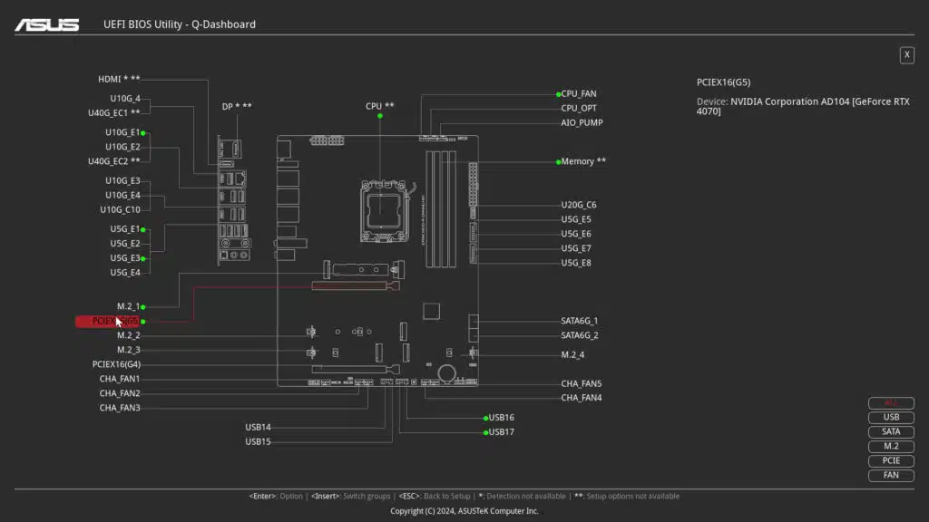 ASUS ROG STRIX X870-A GAMING WiFi Motherboard UEFI