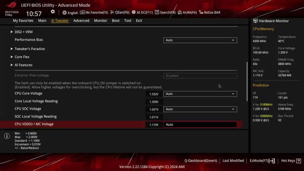 ASUS ROG STRIX X870-A GAMING WiFi Motherboard UEFI