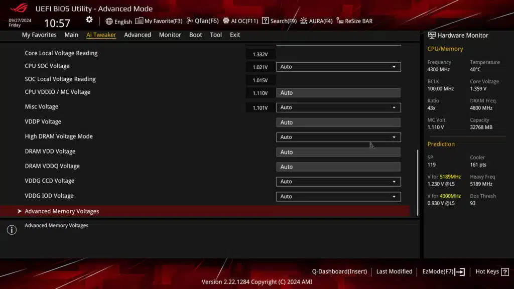 ASUS ROG STRIX X870-A GAMING WiFi Motherboard UEFI