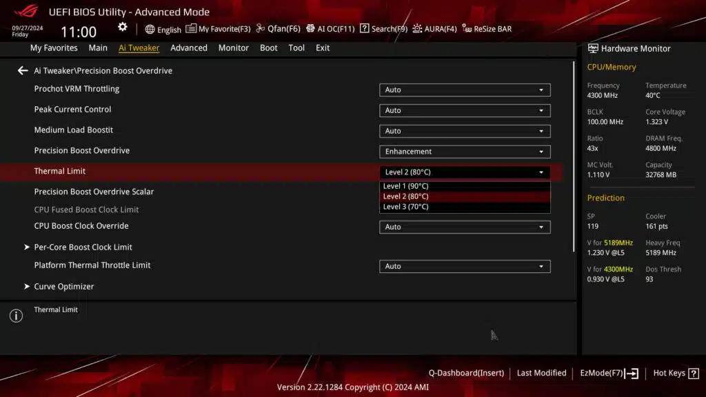ASUS ROG STRIX X870-A GAMING WiFi Motherboard UEFI