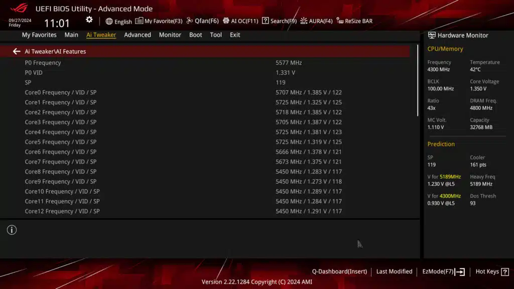 ASUS ROG STRIX X870-A GAMING WiFi Motherboard UEFI
