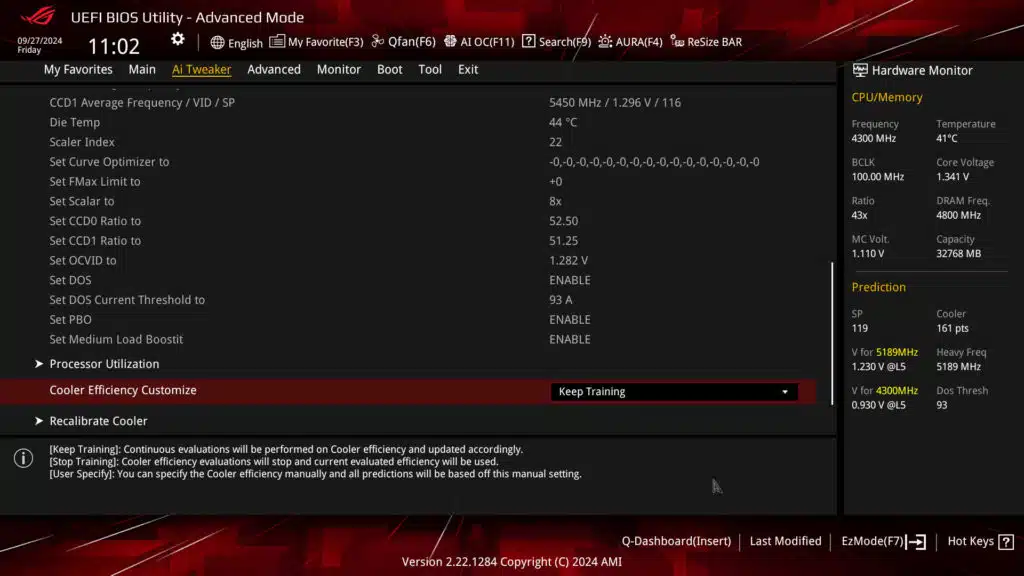 ASUS ROG STRIX X870-A GAMING WiFi Motherboard UEFI