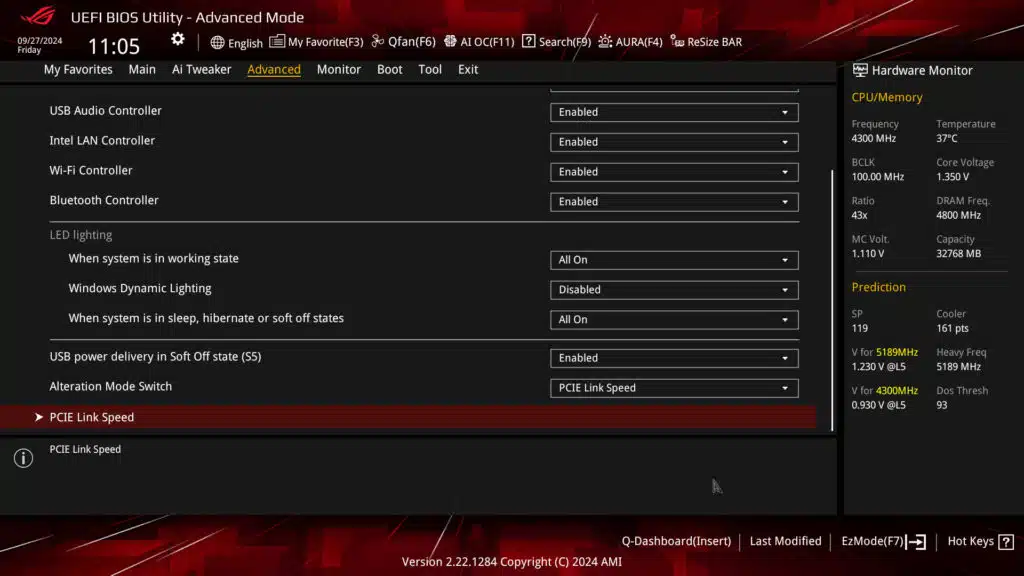 ASUS ROG STRIX X870-A GAMING WiFi Motherboard UEFI