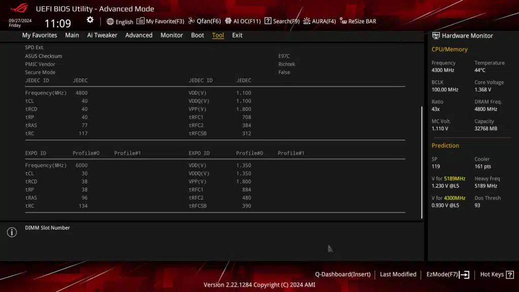 ASUS ROG STRIX X870-A GAMING WiFi Motherboard UEFI