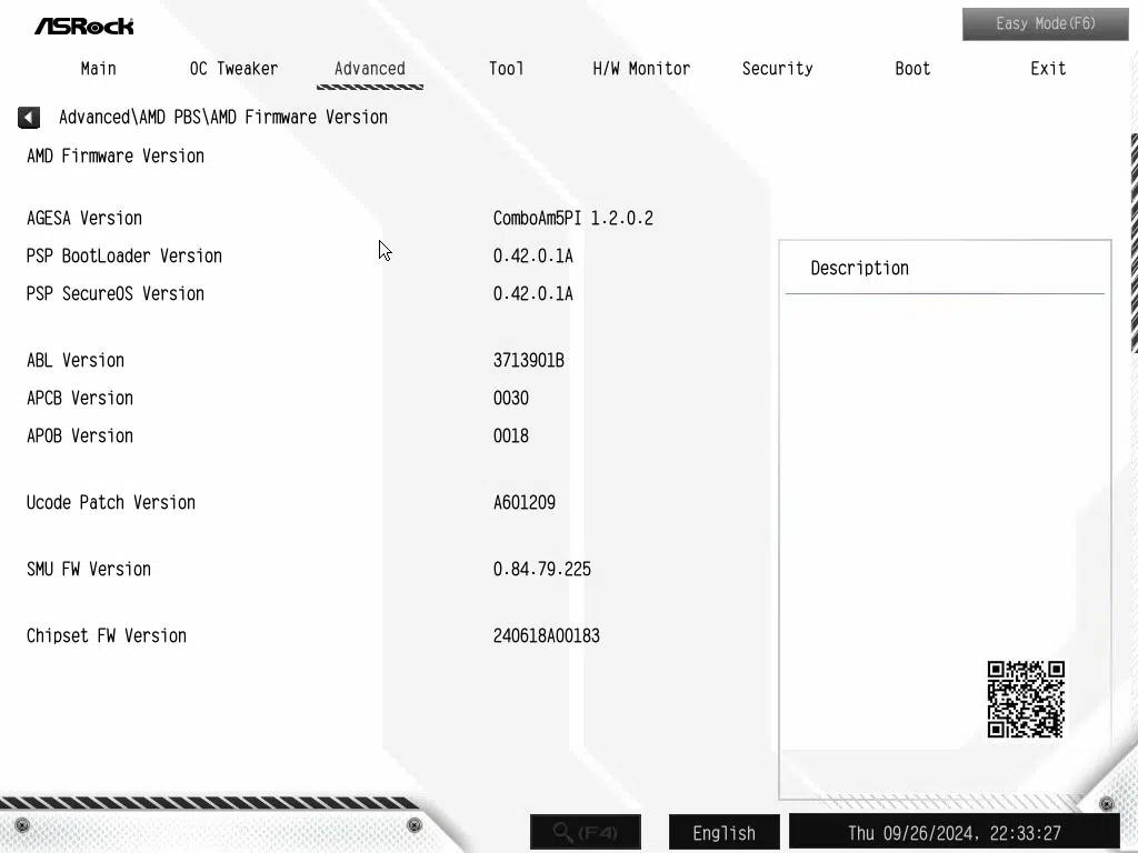 ASRock X870 Steel Legend WiFi Motherboard BIOS