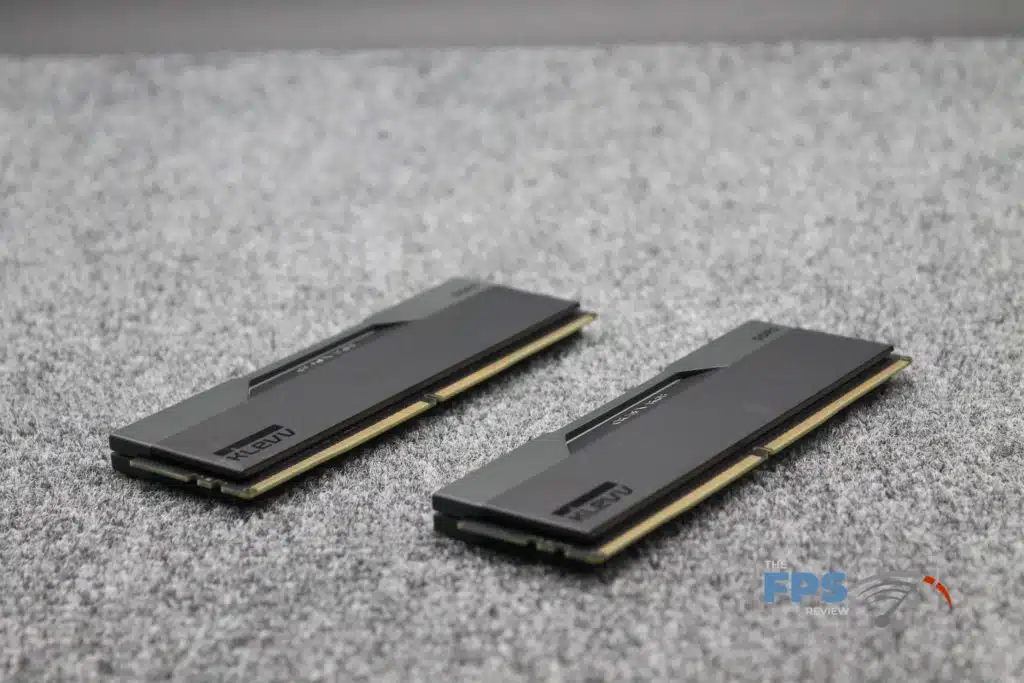 KLEVV CRAS V RGB DDR5 48GB (2x24GB) 7600MHz Memory overhead slanted front view