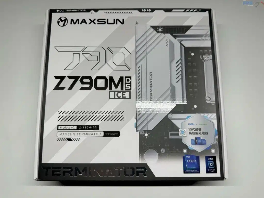 Motherboard front of box