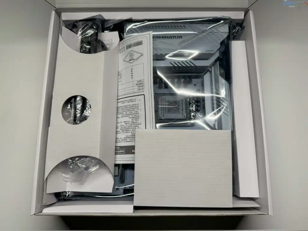Inside of motherboard box