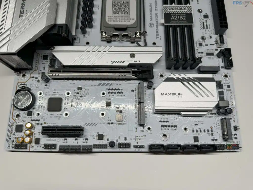 Bottom of motherboard