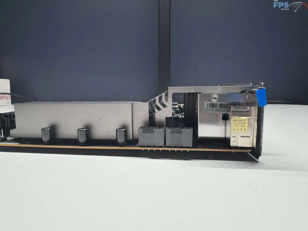Top view of VRM heatsink
