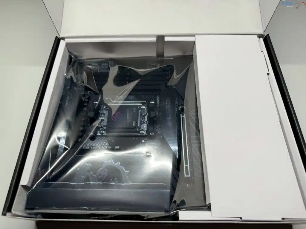 Inside of motherboard box