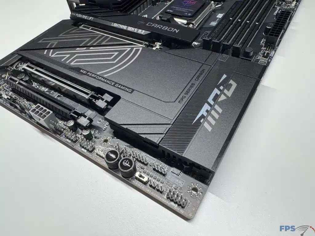Bottom of motherboard