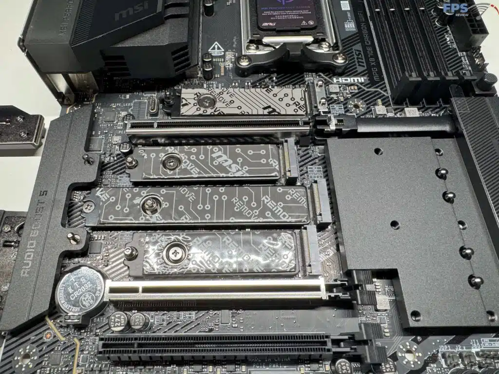 Bottom of motherboard