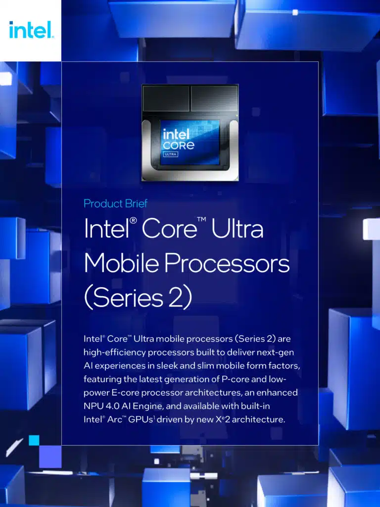 Intel Core Ultra 200V Series Processors Series 2 Product Brief
