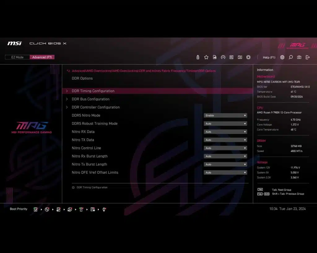 BIOS Screen