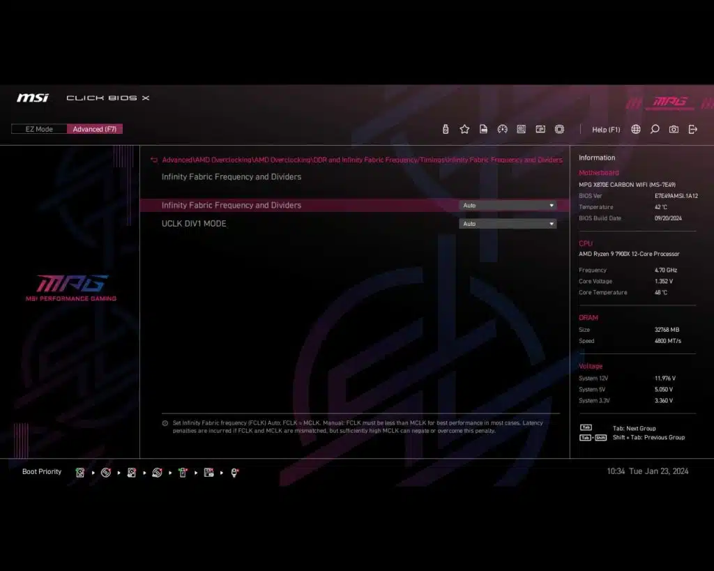 BIOS Screen