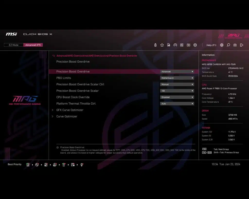 BIOS Screen