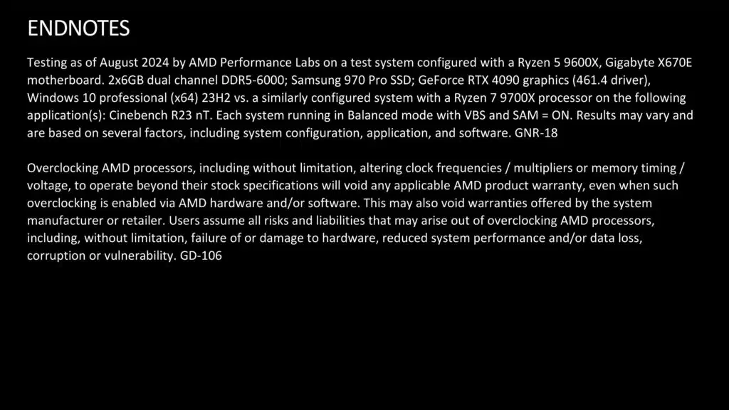 AMD Ryzen Desktop Updates September 2024 Press PDF - Endnotes