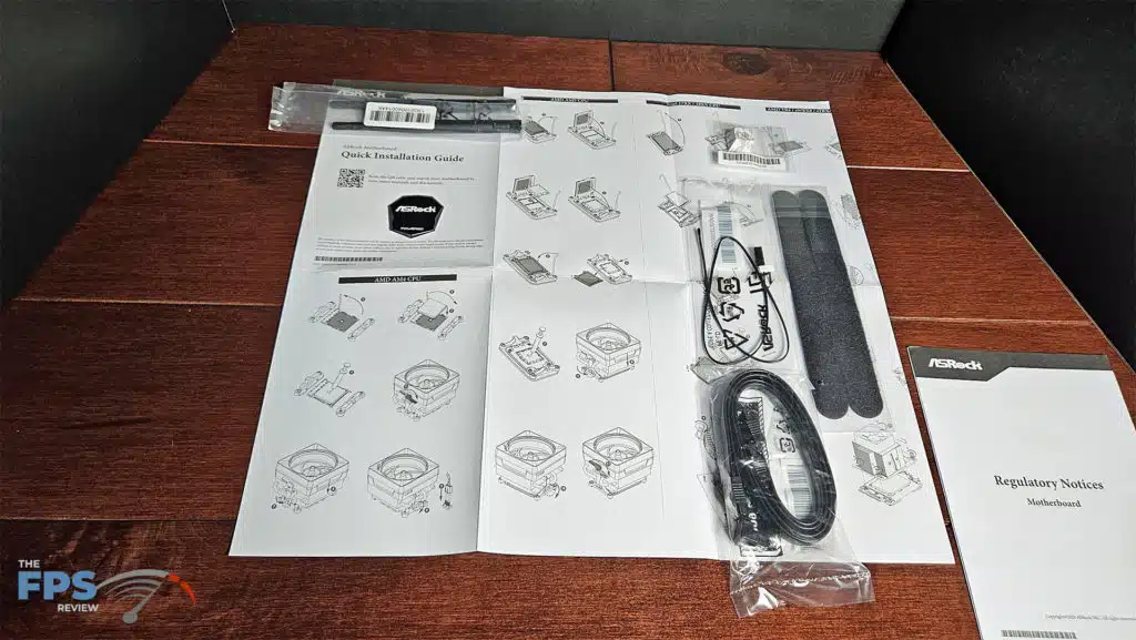 ASRock X870 Steel Legend WiFi motherboard accessories