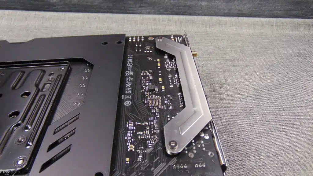 ASRock X870E Taichi Motherboard Back Right Corner View