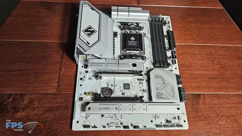 ASRock X870 Steel Legend WiFi Motherboard Top View