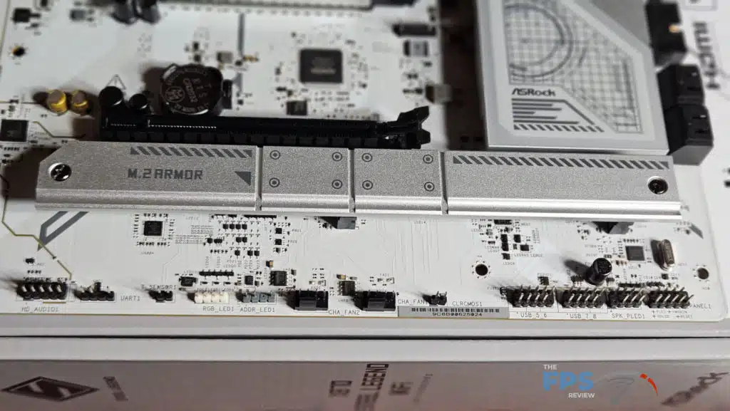 ASRock X870 Steel Legend WiFi Motherboard Bottom Edge