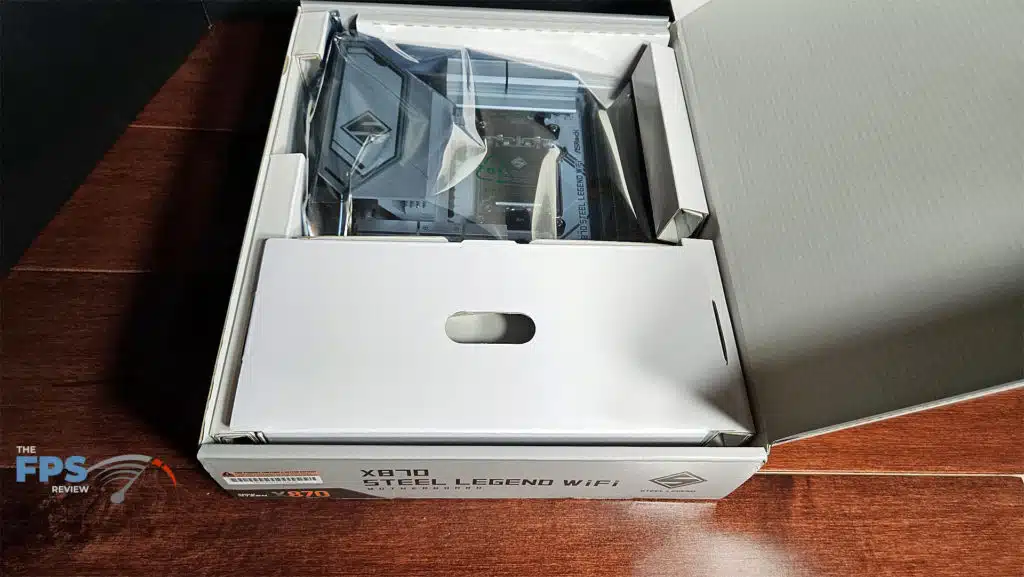 ASRock X870 Steel Legend WiFi motherboard opening box