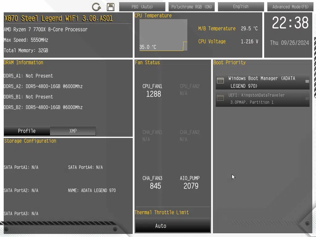 ASRock X870 Steel Legend WiFi Motherboard BIOS