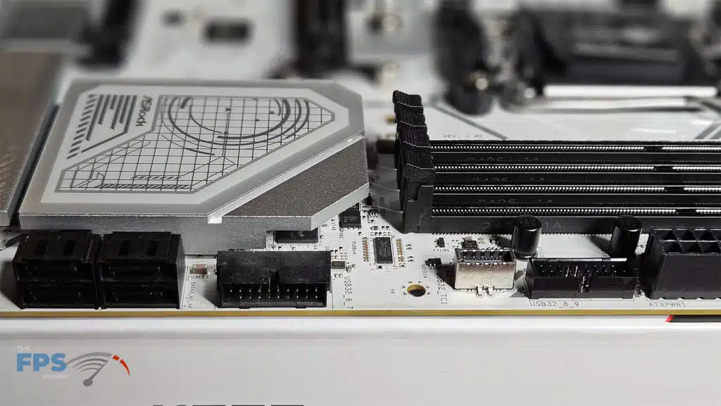 ASRock X870 Steel Legend WiFi Motherboard Bottom Edge Left