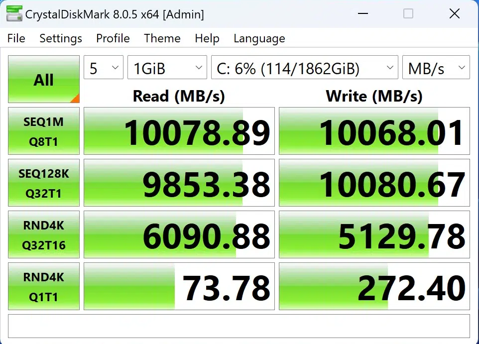 ASRock X870 Steel Legend WiFi Motherboard CrystalDiskMark