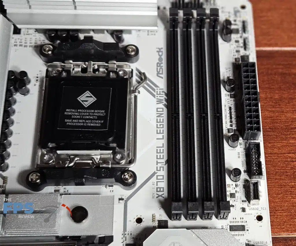 ASRock X870 Steel Legend WiFi Motherboard DIMM slots