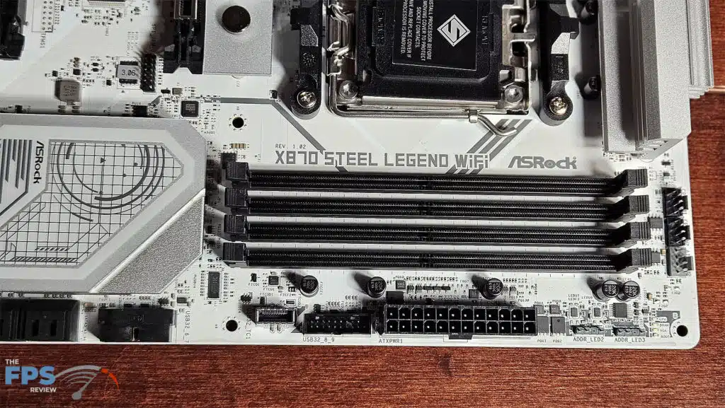 ASRock X870 Steel Legend WiFi Motherboard DIMMs