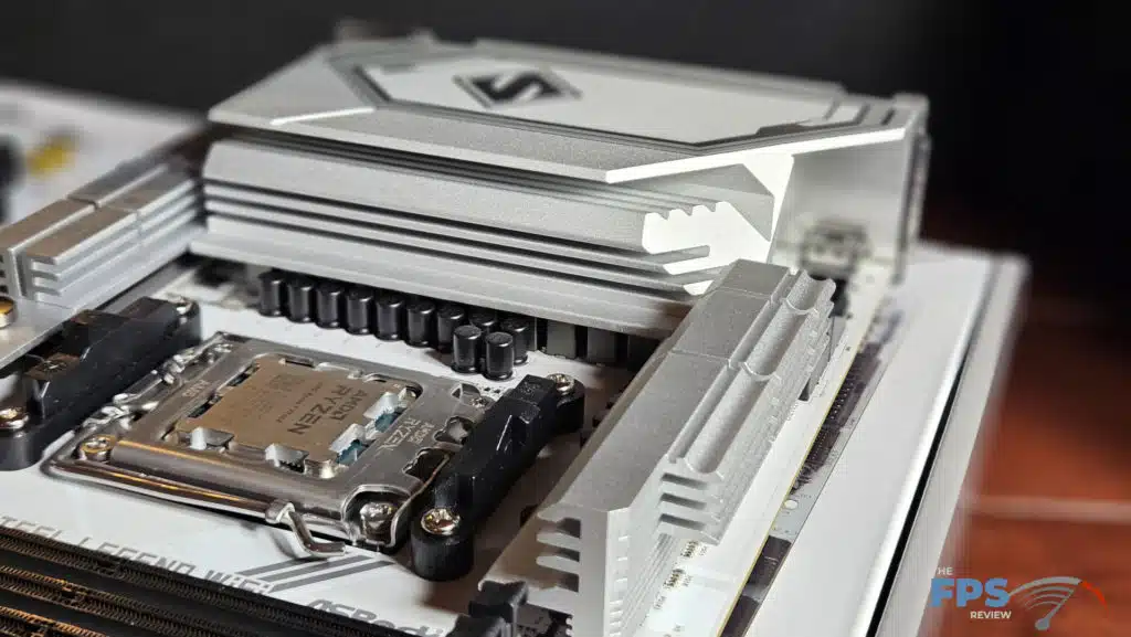 ASRock X870 Steel Legend WiFi Motherboard VRM Heatsinks