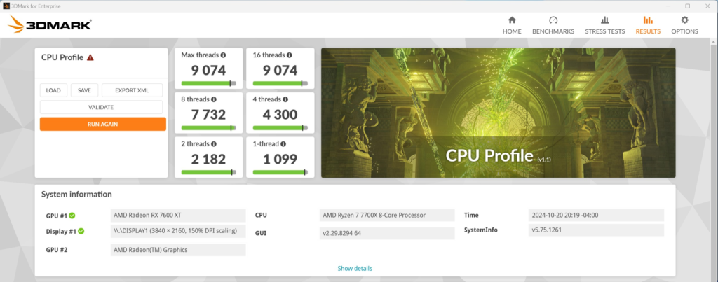 ASRock X870 Pro RS WiFi motherboard: 3DMarl cpu