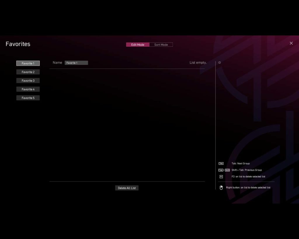 BIOS Screenshot