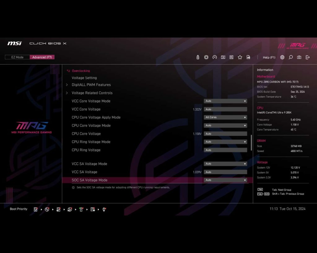 BIOS Screenshot