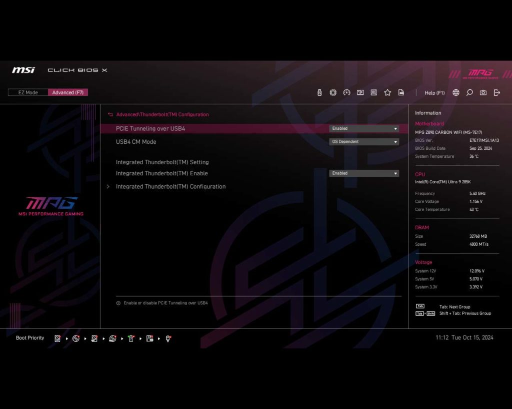 BIOS Screenshot