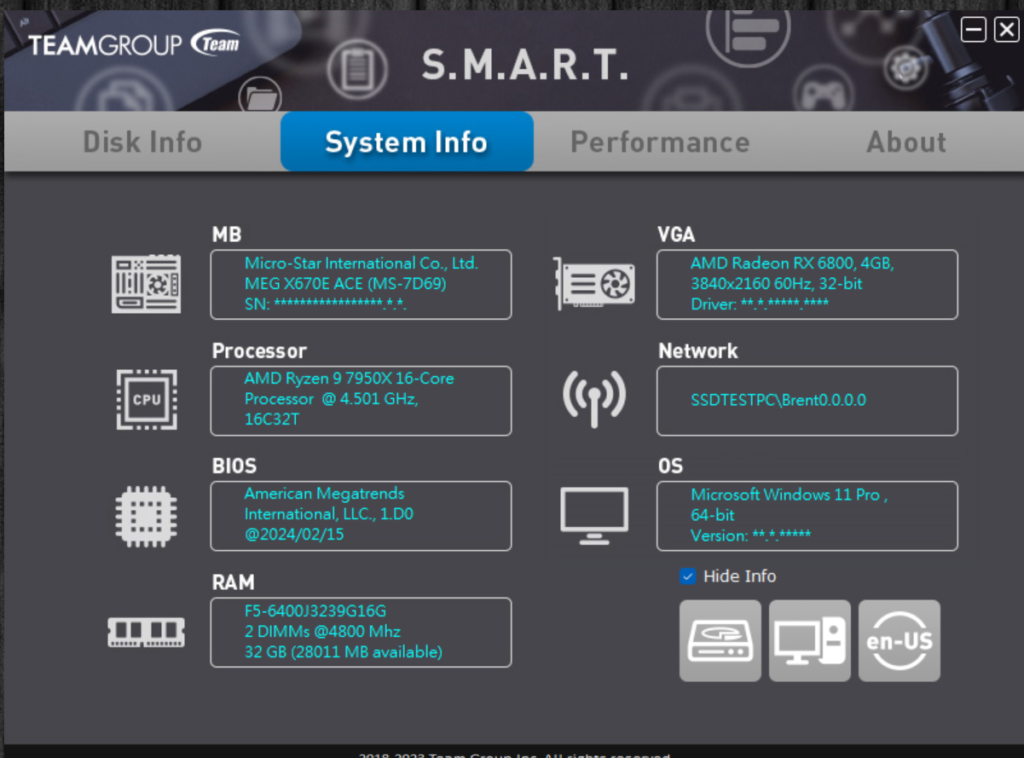 SSD S.M.A.R.T. Tool