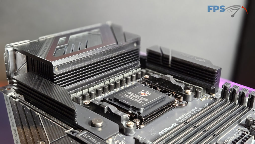 ASRock Phantom Gaming X870E NOVA WiFi motherboard: VRM Heatsink