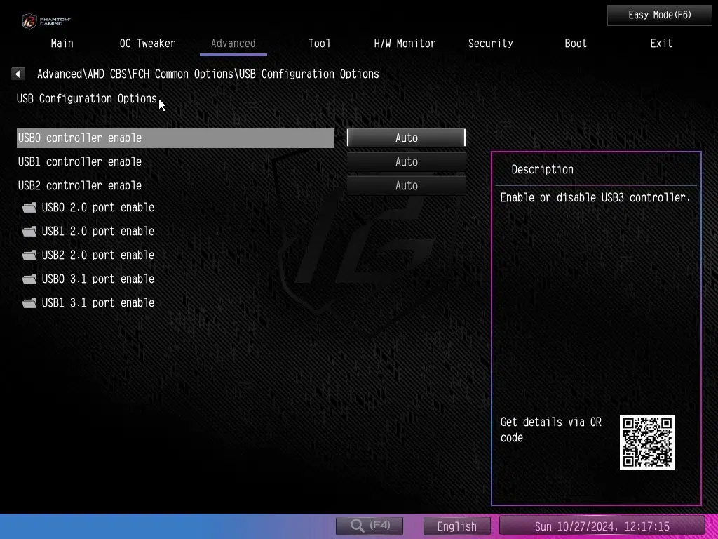 ASRock Phantom Gaming X870E NOVA WiFi motherboard: BIOS screenshot