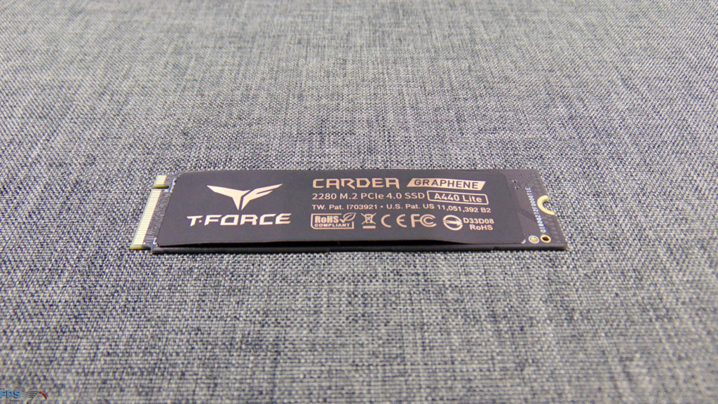 TEAMGROUP T-FORCE CARDEA A440 Lite 2TB PCIe Gen4 M.2 NVMe SSD With Graphene Heatspreader Installed