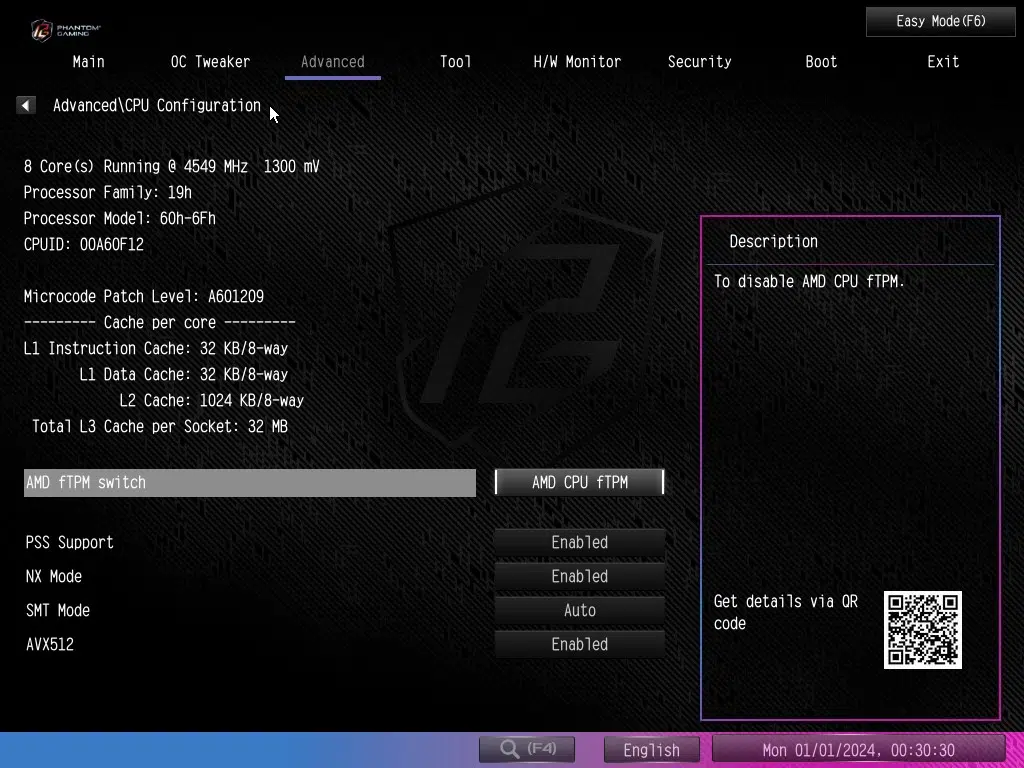ASRock Phantom Gaming X870 RIPTIDE WiFi: BIOS