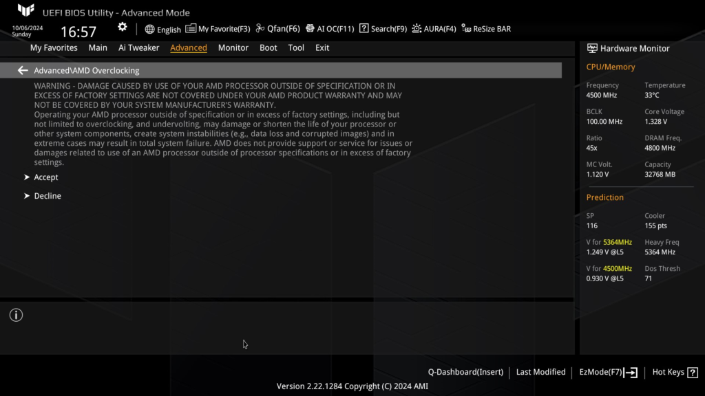 ASUS TUF GAMING X870-Plus WiFi motherboard: BIOS Screenshot
