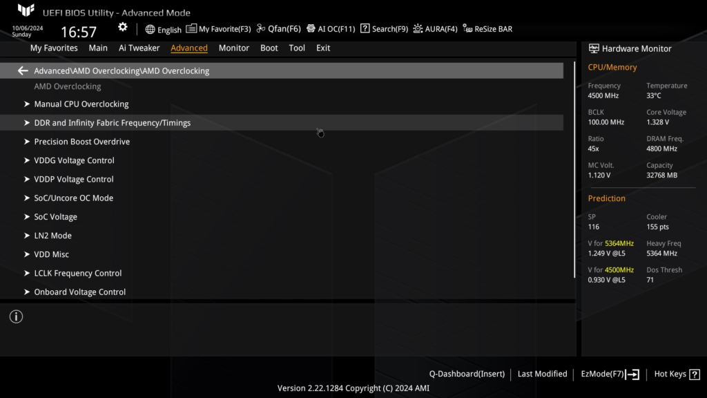 ASUS TUF GAMING X870-Plus WiFi motherboard: BIOS Screenshot