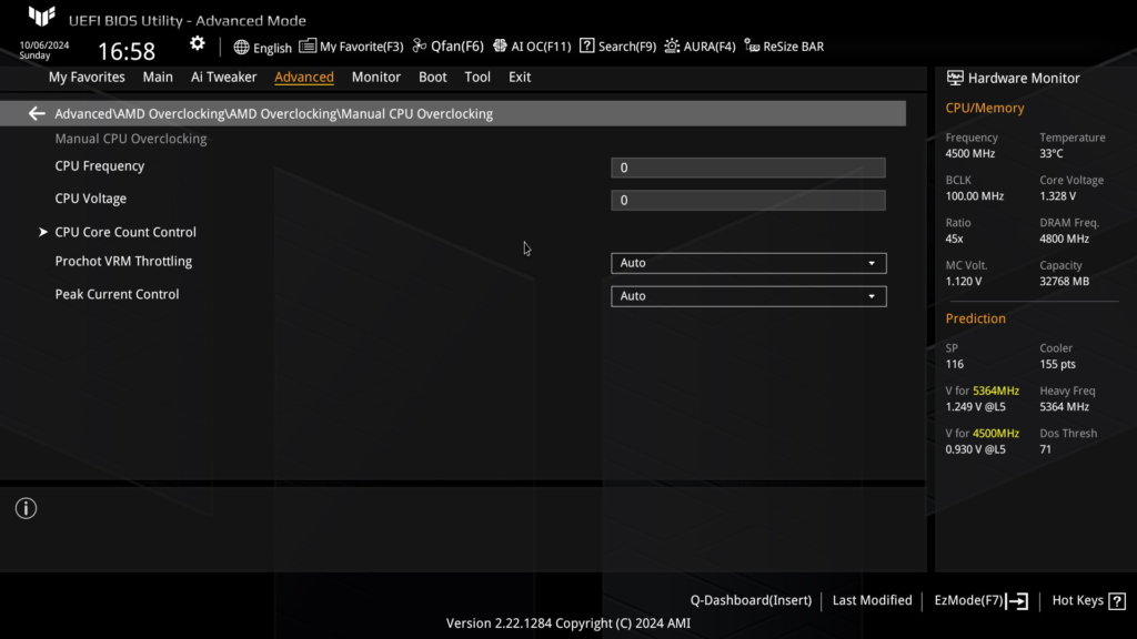 ASUS TUF GAMING X870-Plus WiFi motherboard: BIOS Screenshot