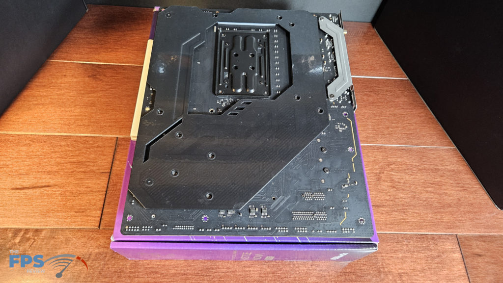 ASRock Phantom Gaming X870E NOVA WiFi motherboard: back of board