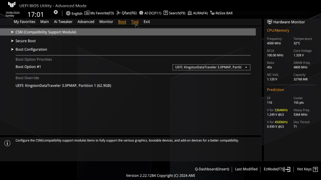 ASUS TUF GAMING X870-Plus WiFi motherboard: BIOS Screenshot