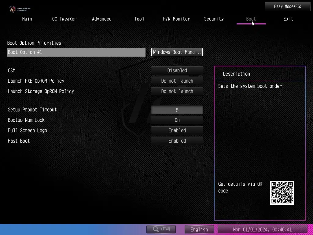 ASRock Phantom Gaming X870 RIPTIDE WiFi: BIOS