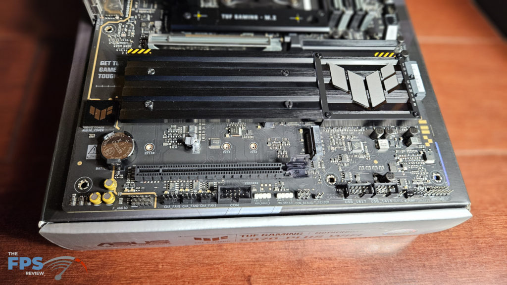ASUS TUF GAMING X870-Plus WiFi motherboard: bottom row